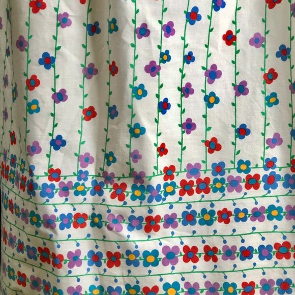 maxi dress /white blue red cotton / Maxi Long Sund - Picture 2 of 9